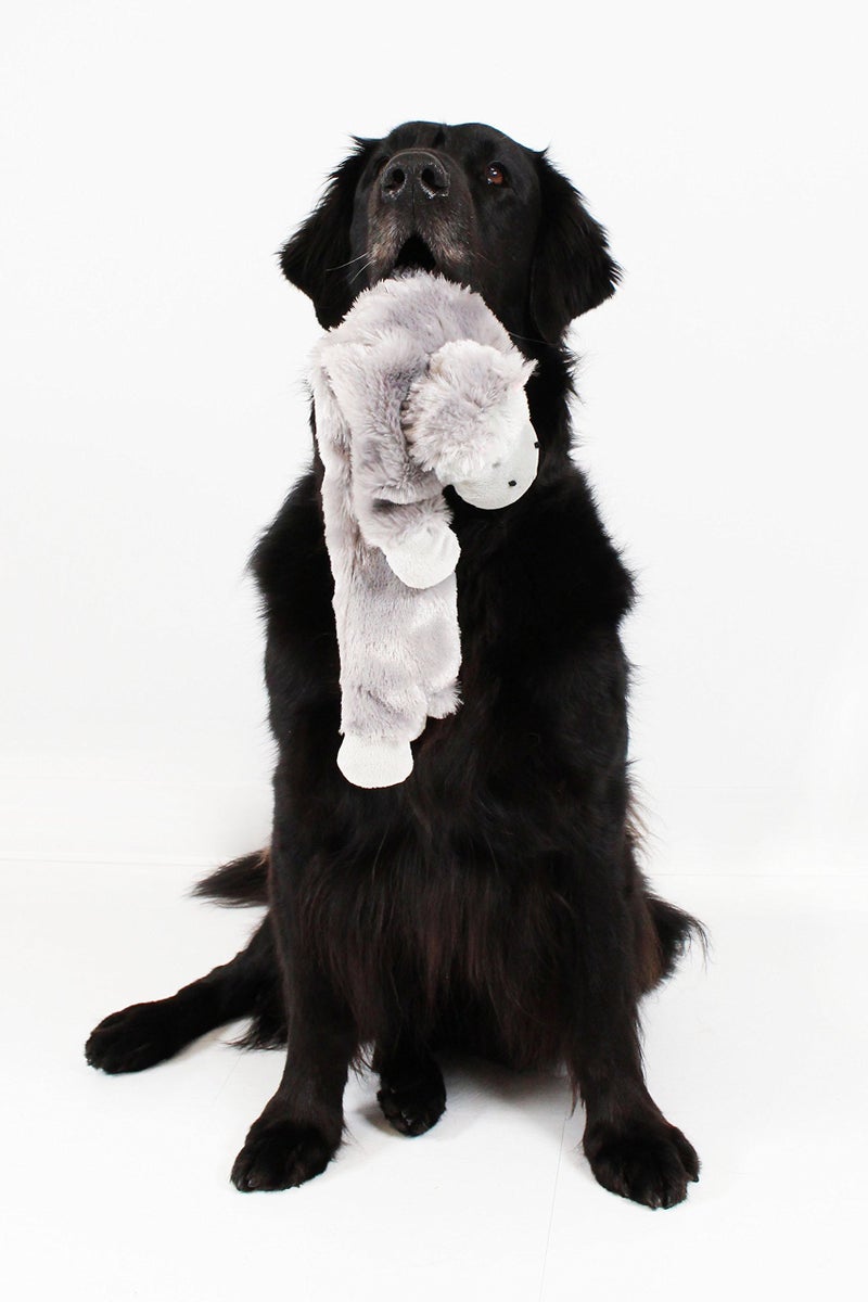 Midlee Hippo Stuffingless Dog Toy - 21" - Image 3